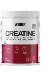 Weider - Kreatyna, Mikronizowany Monohydrat, Cherry Lollipop, Proszek 300 g