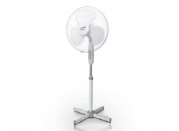 PS Wentylator stojący LTC 16" 50W 3tryby sterowany pilotem, biały HQ