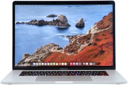 Apple MacBook Pro A1990 2018 r. Silver i7-8850H 16GB 512GB SSD 2880x1800 Radeon Pro 560X Klasa A- MacOS Big Sur QWERTY PL