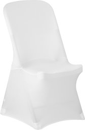 Biały pokrowiec na krzesło cateringowe | TECHNICA, Banquet Line