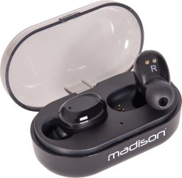 Słuchawki dokanałowe bluetooth ETWS150-BK Madison one size