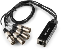Splitter z 4 złączami XLR (męskimi) do RJ45 0,7m Pd Connex one size