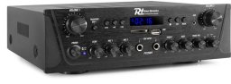 Power Dynamics Wzmacniacz audio PV220BT 2 strefowy 100W USB SD BT FM LED pilot one size