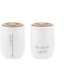 ojemnik na kawę 800ml GliOnesti biała porcelana LaPorcellanaBianca