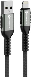 Kabel USB ForCell USB-A - Lightning 0.25 m Czarny