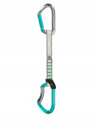 Ekspres wspinaczkowy Climbing Technology Salto Set NY 17 cm - titanium/acquamarine