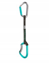 Ekspres wspinaczkowy Climbing Technology Salto Set UL 17 cm - titanium/acquamarine