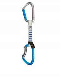 Ekspres wspinaczkowy Climbing Technology Salto Set NY 12 cm - titanium/electricblue