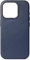 Decoded skórzana obudowa ochronna do iPhone 15 Pro kompatybilna z MagSafe (ture navy)