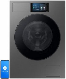 Samsung  9 kg  dzilums 60 cm  1400 apgr/min.  sudraba - Velas mazgajama masina ar prieksejo ieladi