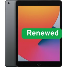 Apple | RENEW | Grade B | iPad 8th Gen 10.2 | Gray | Retina | A12 Bionic Chip | 3 GB | 32 GB | Wi-Fi | iPadOS | 18