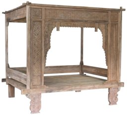 Łóżko Home ESPRIT Naturalny 225 x 160 x 206 cm