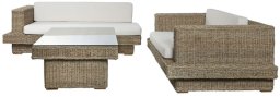 Kanapa ogrodowa Home ESPRIT Naturalny 192 x 105 x 63 cm