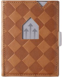 Exentri wallet, sand chess (brown)