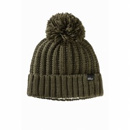 Czapka zimowa damska Jack Wolfskin Highloft Knit Beanie - island moss rozmiar: m