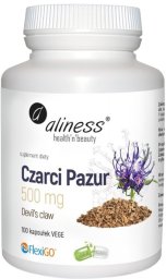 Aliness, Czarci Pazur 500mg x100 VEGE caps one size