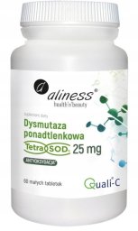 Aliness Aliness, Dysmutaza ponadtlenkowa (Tetra Sod) 25 mg x 60 vege tabs one size