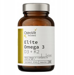 OstroVit Pharma Elite Omega 3 D3 + K2 30 kapsułek one size