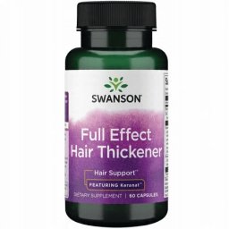 Swanson SWANSON Full Effect Hair Thickener 60 kaps Biotyna Cynk one size