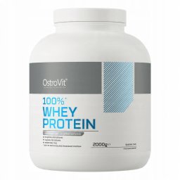 OstroVit 100% Whey Protein 2000 g białko WPC o smaku ciasta bananowego one size