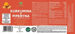 Lanco Kurkumina + Piperina + Kompleks antyoksydantów 60 kapsułek one size
