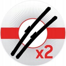 Pióro wycieraczki bezszkieletowe przód (2szt.) ExactFit 600/500mm pasuje do: BMW 3 (E46), X5 (F15, F85), X6 (F16, F86) HYUNDAI GRANDEUR KIA CERATO III, CERATO KOUP III, QUORIS I, SOUL II 12.97-