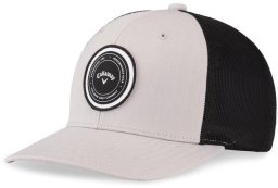 Czapka golfowa Callaway Through Trucker Mesh Fitted (czarno-biała)