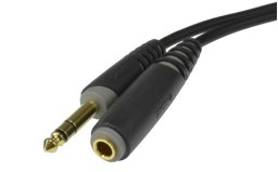 KLOTZ Kabel instrumentalny przedłużacz Audio Jack 6,3mm Stereo (wtyk / gniazdo) 3m