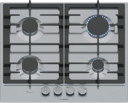 Bosch Serie 6 PCP6A5I90 płyta kuchenna Stal nierdzewna Wbudowany 58 cm Gaz 4 stref(y)