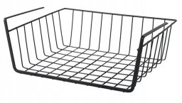 Metalowy podwieszany koszyk Czarny Organizer