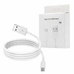 Kabel USB Vega USB-A - USB-C 1 m Biały (5904238716625)
