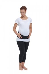 GABI belt for pregnancy, size M, black, KVP-2RG (M)