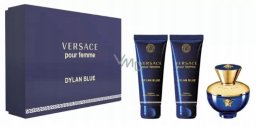 SET VERSACE Dylan Blue Pour Femme EDP spray 50ml + SHOWER GEL 50ml + BODY LOTION 50ml