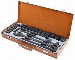 Zestaw narzędzi 1/2" 24el. (8-32mm) (6-kątnych)