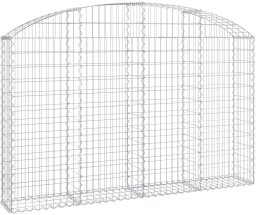 Łukowaty kosz gabionowy 200x30x120/140 cm, galwanizowane żelazo