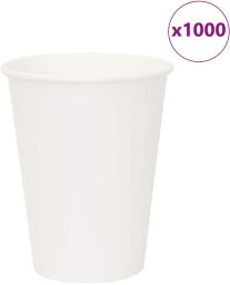 Papierowe kubki, 1000 szt., 12oz, 300ml, biały