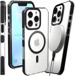 Etui Pancerne do Apple iPhone 13 Pro (Bumper, Czarna Ramka, Do Magsafe)