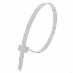 Nylonowe opaski zaciskowe białe 4,8x200mm (100szt.)