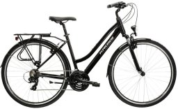 Rower Kross TRANS 1.0  czarny-srebrny połysk damski 17"