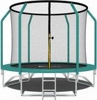 Trampolina ogrodowa dla dzieci 312cm z siatką zewnętrzną i drabinką