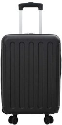 vidaXL Składana walizka twarda 20'' Czarna 34x23x55.5 cm ABS