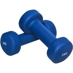 Zestaw 2x 2 kg hantle hantelki ciężarki fitness