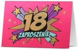 Pan Dragon Zaproszenie Urodziny 18 (5szt)