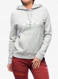 Bluza damska Helly Hansen Nord Graphic Pullover Hoodie - grey melange