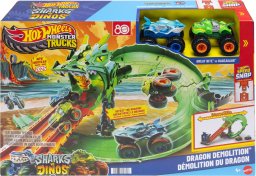 Mattel Wyrzutnia Hot Wheels Monster Trucks Smoczy Wyścig JFR06  (JFR06)