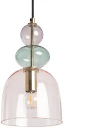 Skandynawska lampa wisząca Koloreno ABR-KOLO2-F Abruzzo fioletowy zielony