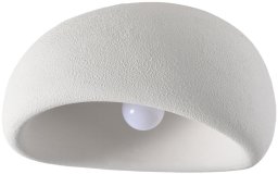 Kopułowa lampa sufitowa STONE DN426-50C metalowa do salonu biała