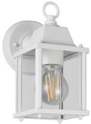 Metalowa lampa ścienna na taras MIRANDE 262260131 IP23 biała