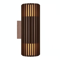 Elewacyjna lampa na ścianę tuba ALUDRA 2418121261 IP54 brązowy