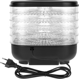 Suszarka do grzybów , warzyw , owoców , 300W , 5 sit , wyświetlacz , termoobieg , TEESA